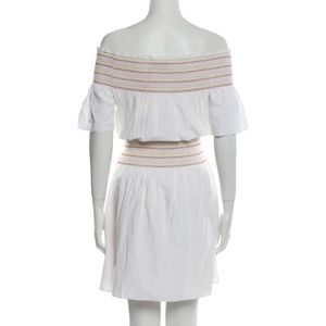 Rachel Antonoff Rainbow Smocked Dress in Cantaloupe M/L